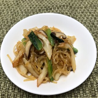 チャプチェ風！ちくわと春雨の炒め物